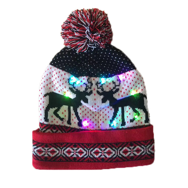 Knitted LED Christmas Hat WPZL7073